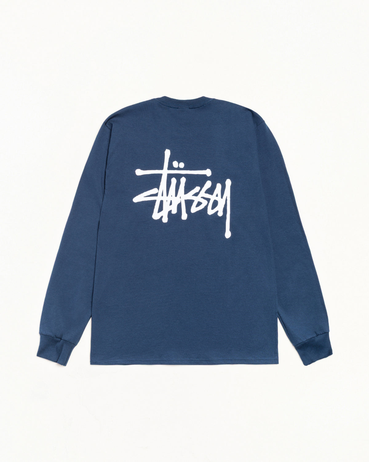Basic Stüssy LS Tee – Navy | Tees | Stüssy Japan