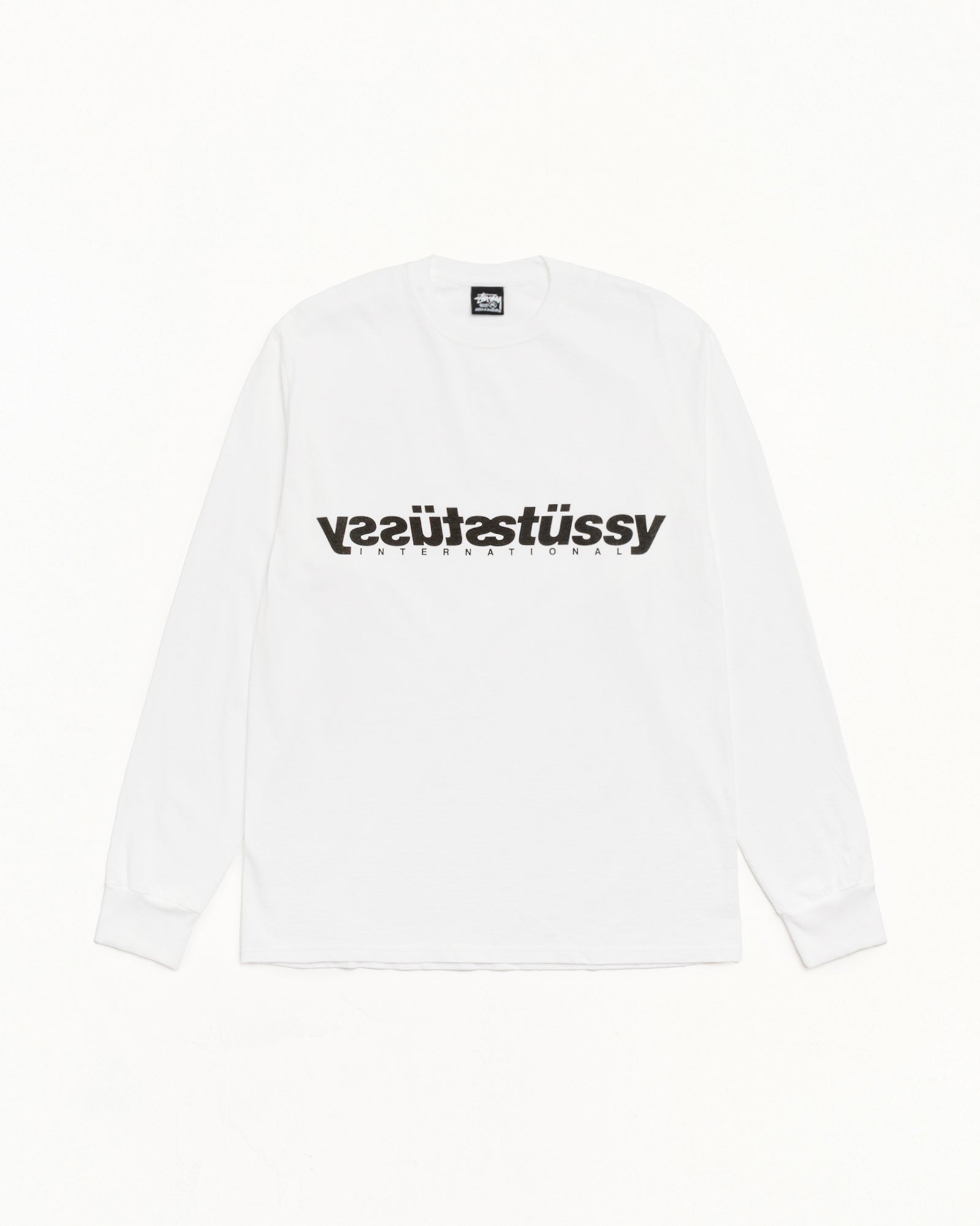 Mirror Ls Tee Mens Long Sleeve In White