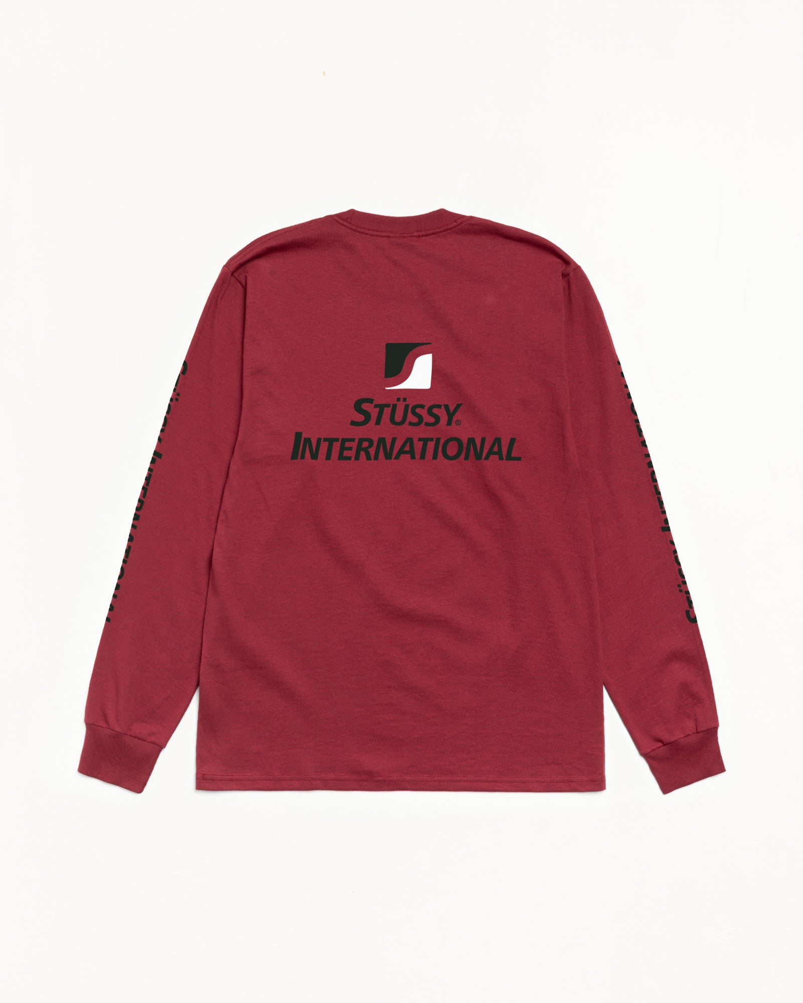 Stüssy International Ls Tee – Wine | Tees | Stüssy Japan