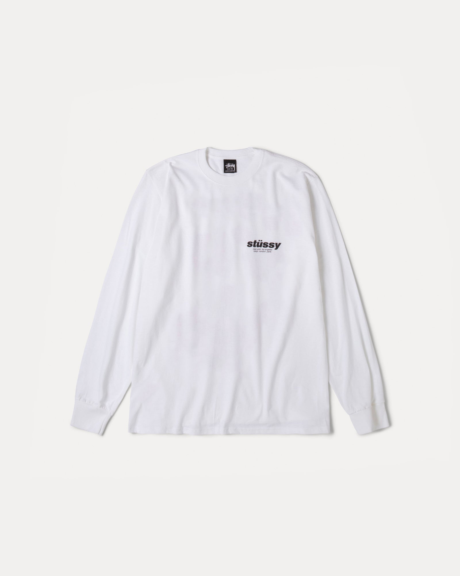 Stussy ロンT M ホワイト 長袖　LAZY LS オフホワイト　きなり Stussy ロンT M ホワイト 長袖 LAZY LS オフホワイト きなり