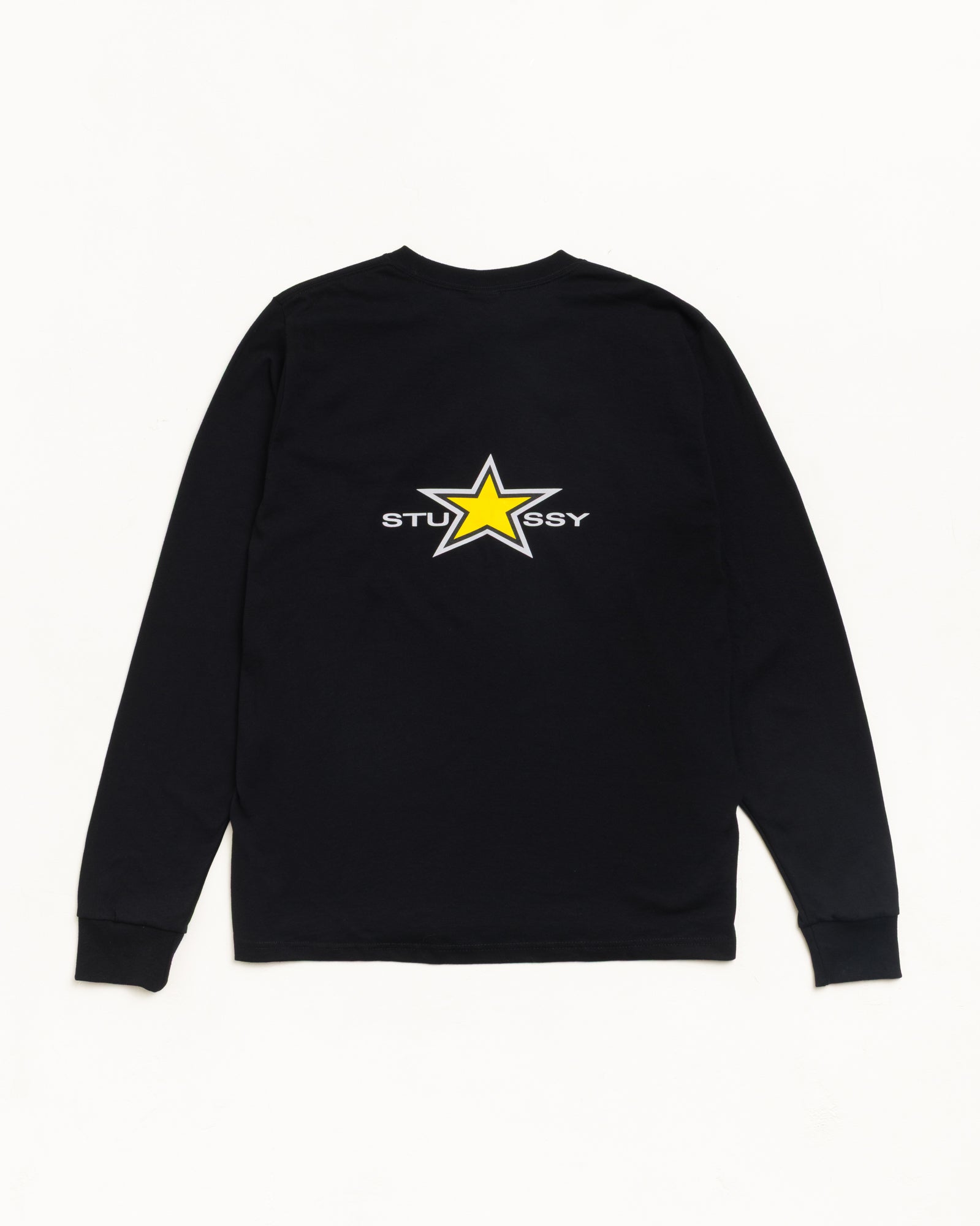 Stussy Star LS Tee - Black | Tees | Stüssy Japan