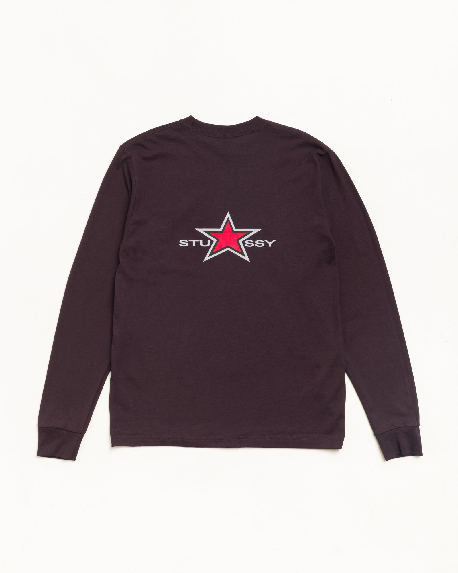Stussy Star LS Tee - Chocolate | Tees | Stüssy Japan