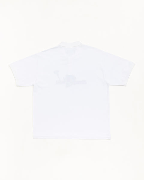 Stussy Tears Polo Unisex Short Sleeve In White