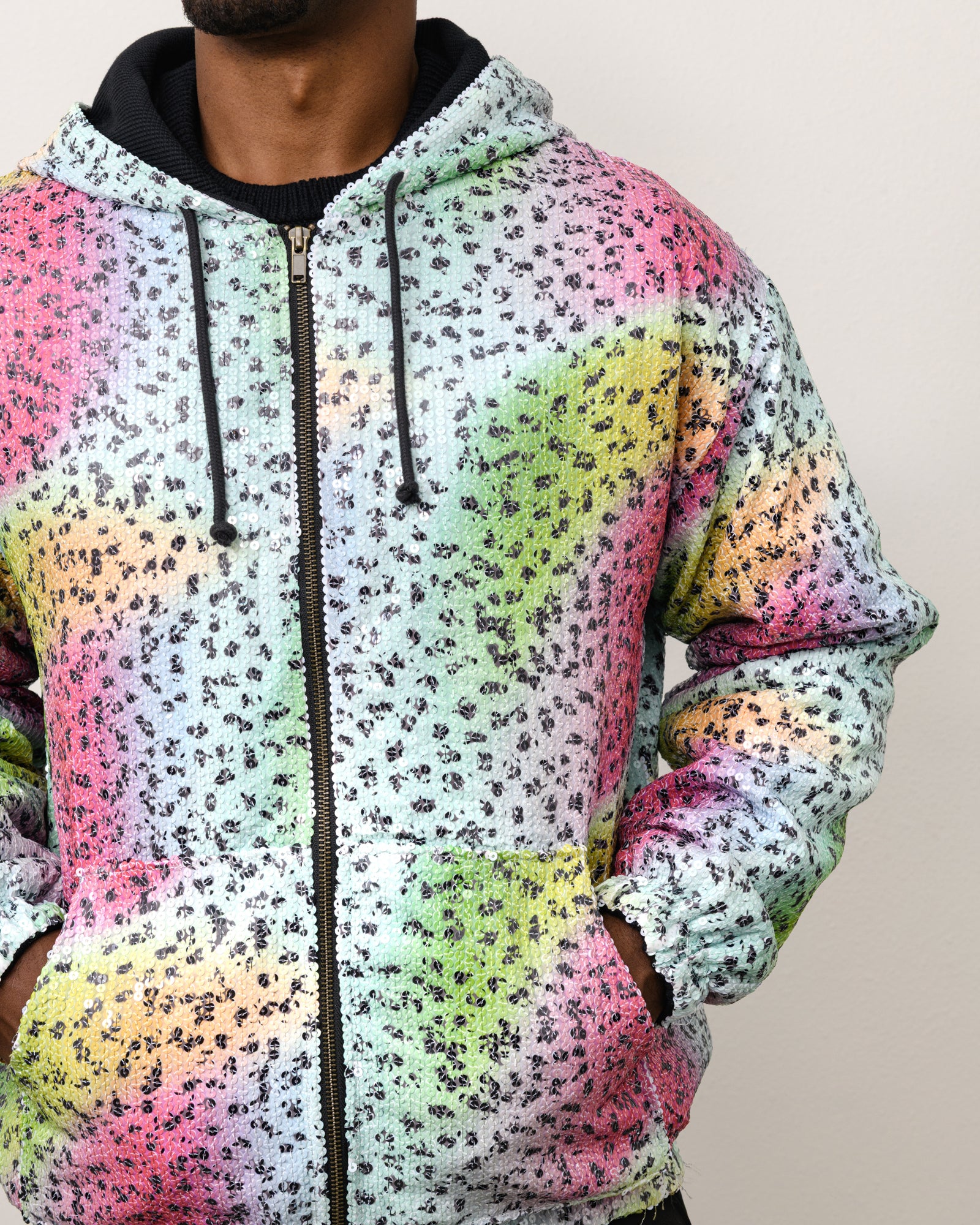 Denim Tears Sequin Zip Hoodie – Multi | Outerwear | Stüssy Japan