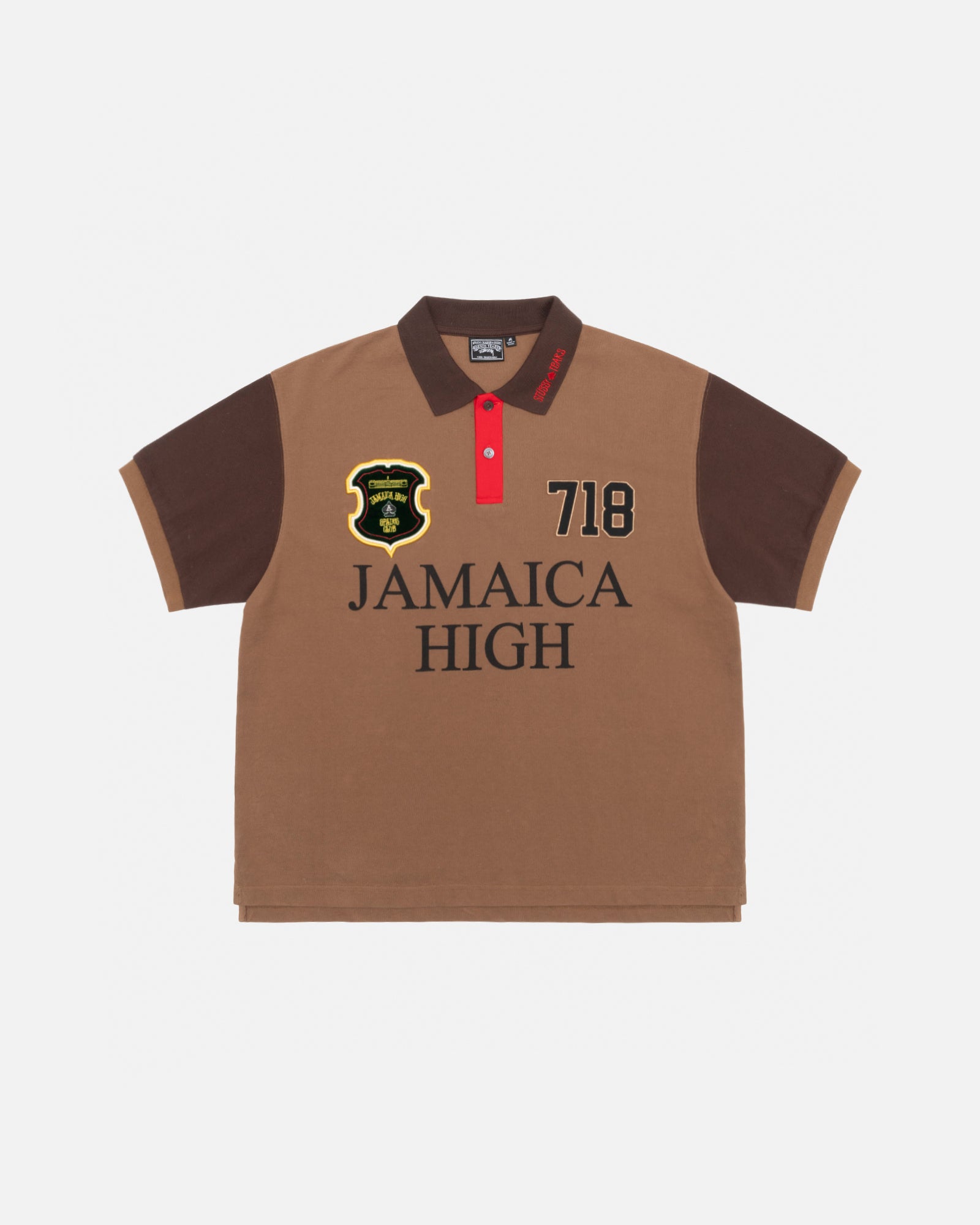 Stüssy & Denim Tears Pique Polo in brown – Stüssy Japan