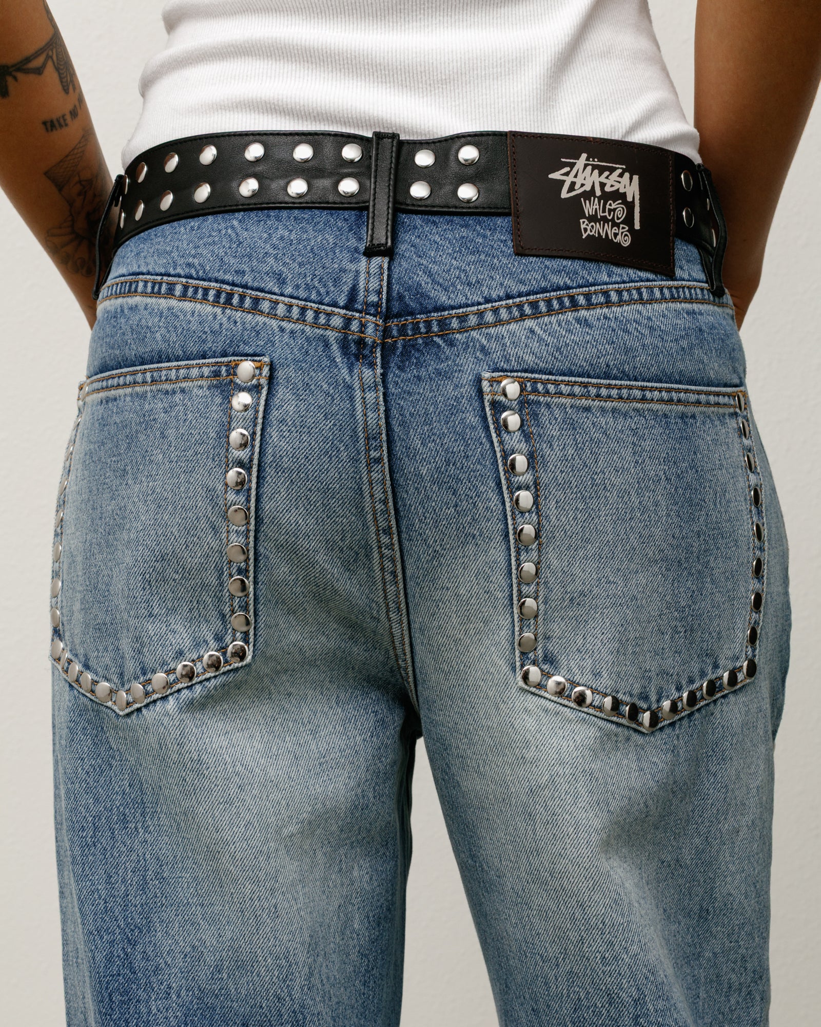 パンツ Stussy x Wales Bonner Studded Jean 36 Wales Bonner Studded Jean – Washed Blue | Bottoms | Stüssy Japan