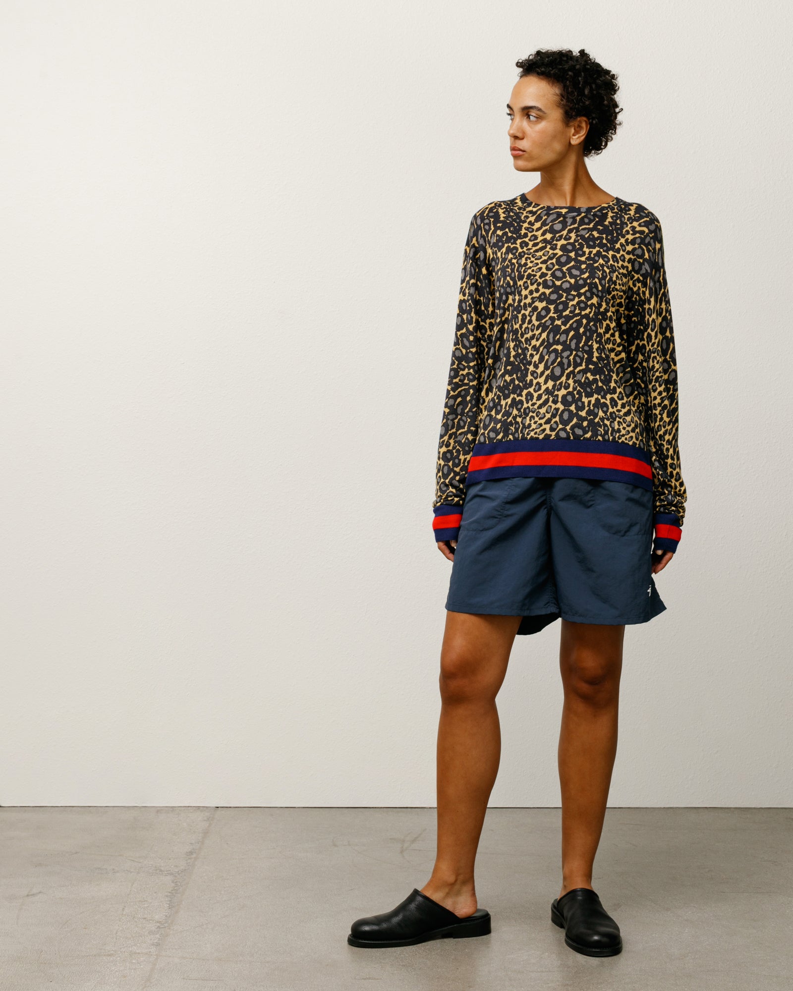 STUSSY WALES BONNER LEOPARD SWEATER