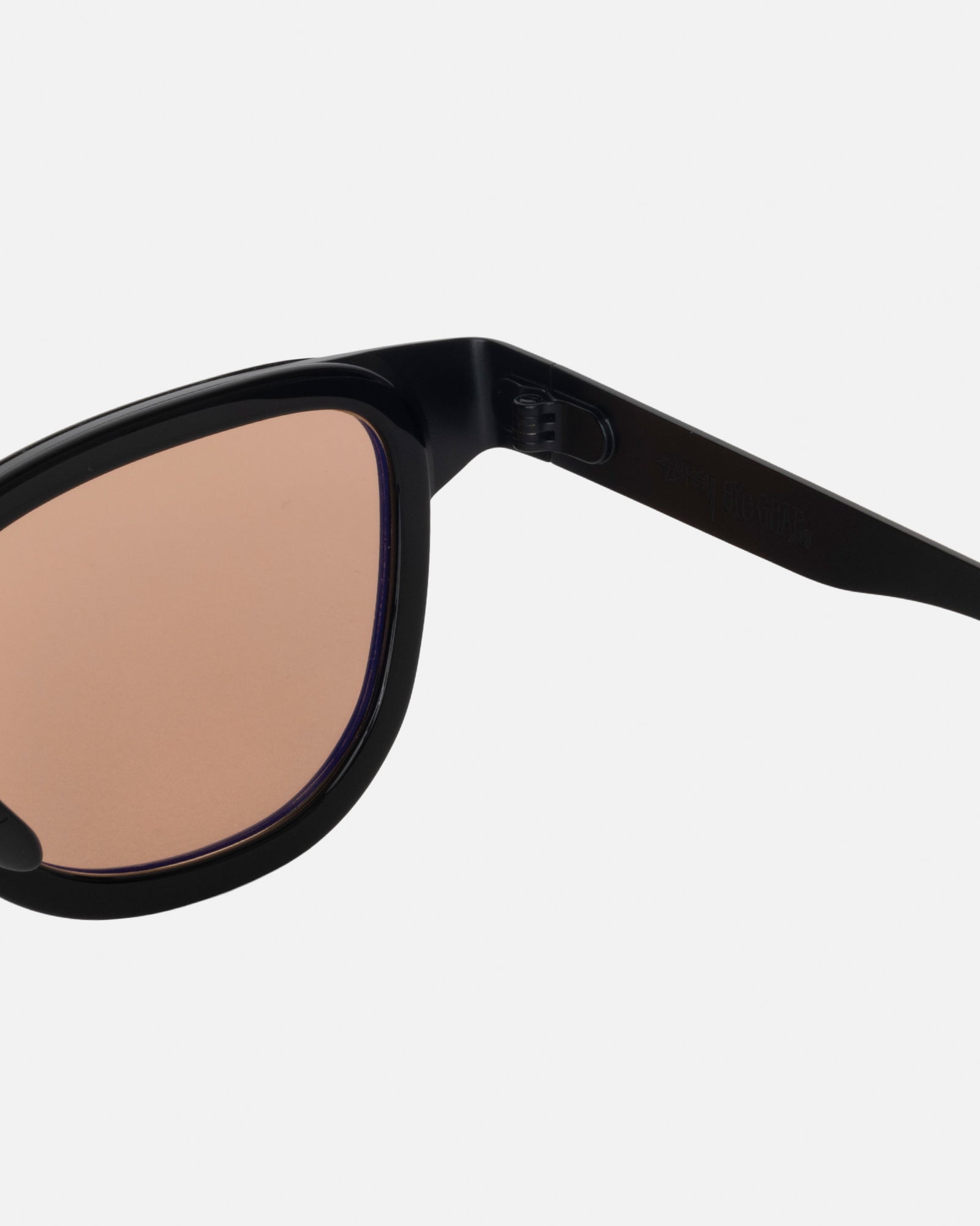 Vidal Sunglasses in black / black / amber – Stüssy Japan