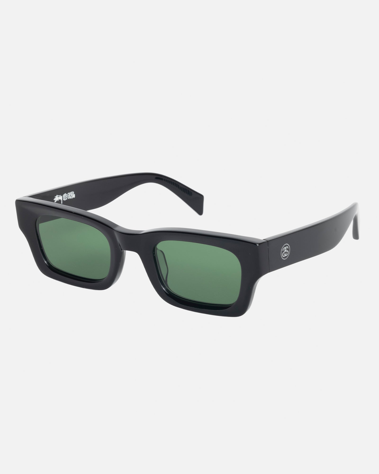 Vincent Sunglasses in black/green lens – Stüssy Japan