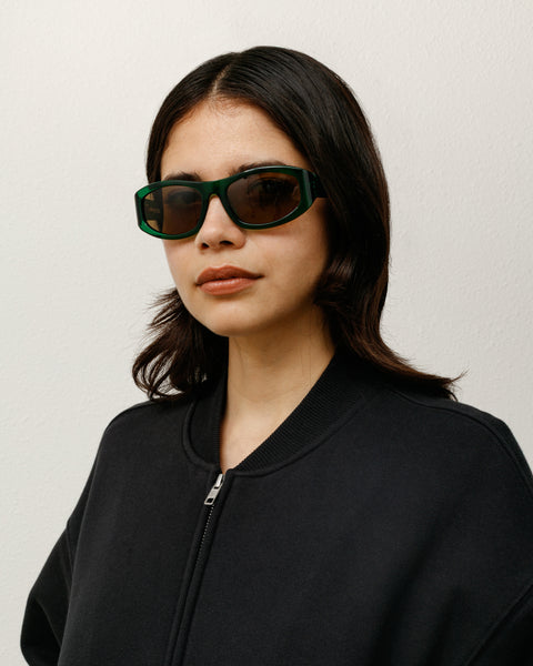 Landon Sunglasses Accessories In Emerald / Brown Lens