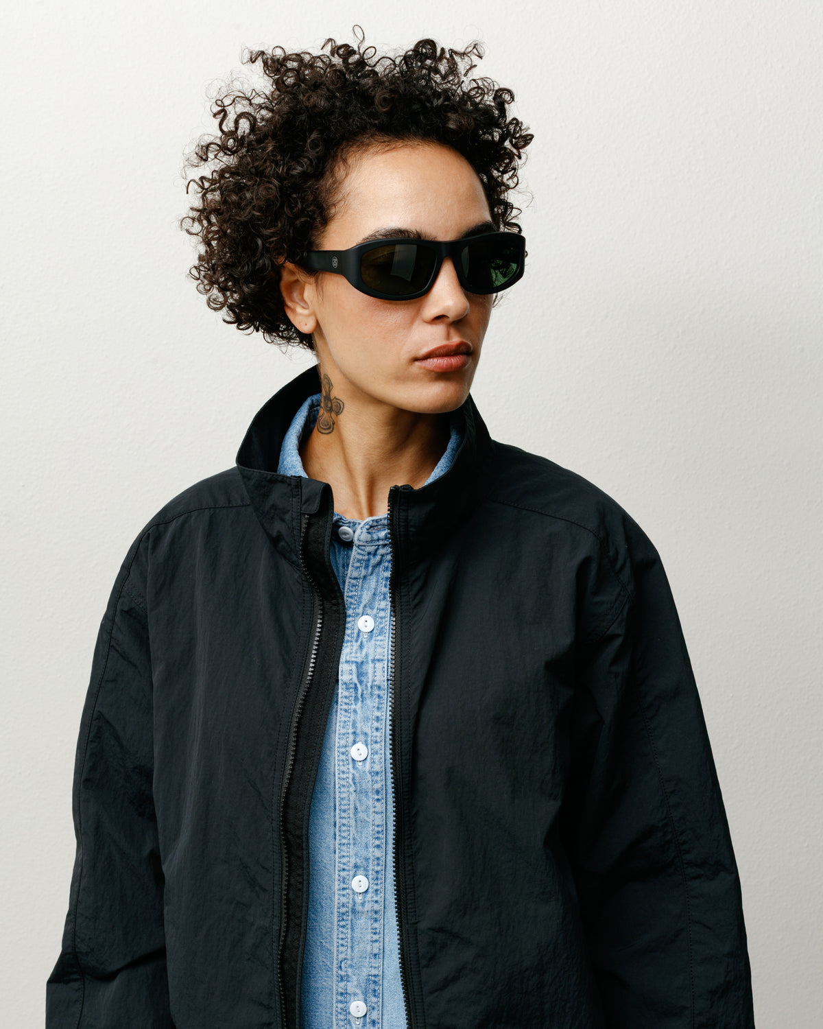 Landon Sunglasses – Matte Black/Green Lens | Eyegear | Stüssy Japan