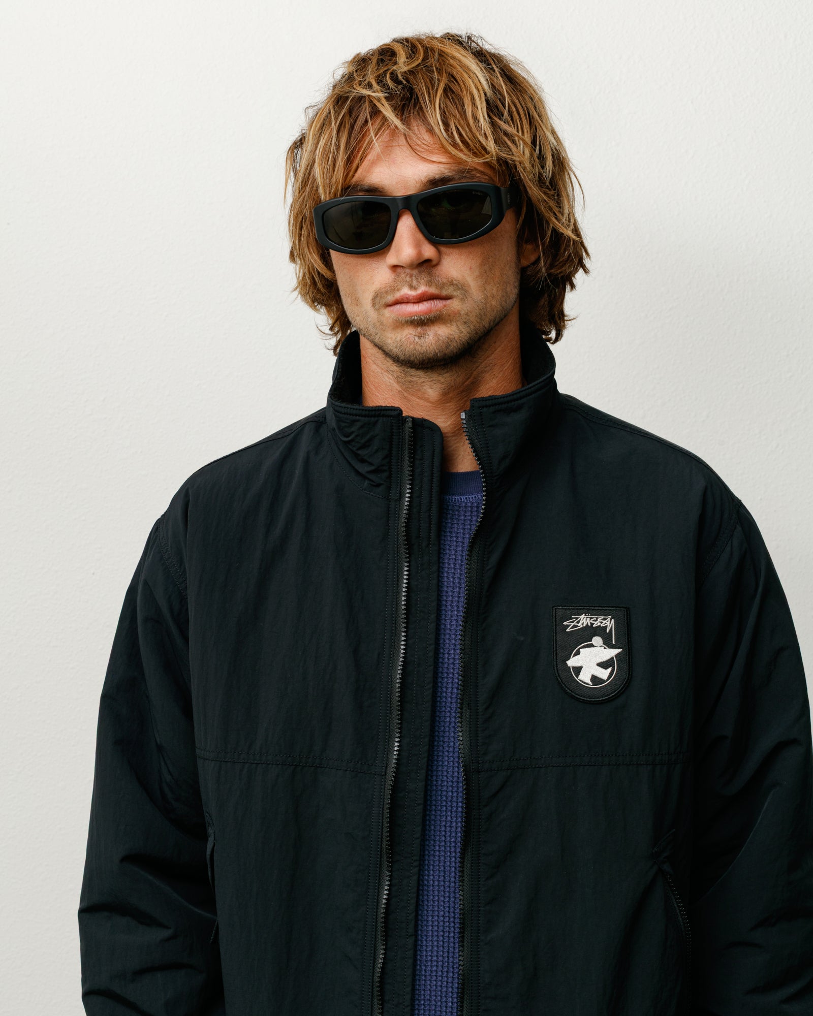 Landon Sunglasses – Matte Black/Green Lens | Eyegear | Stüssy Japan