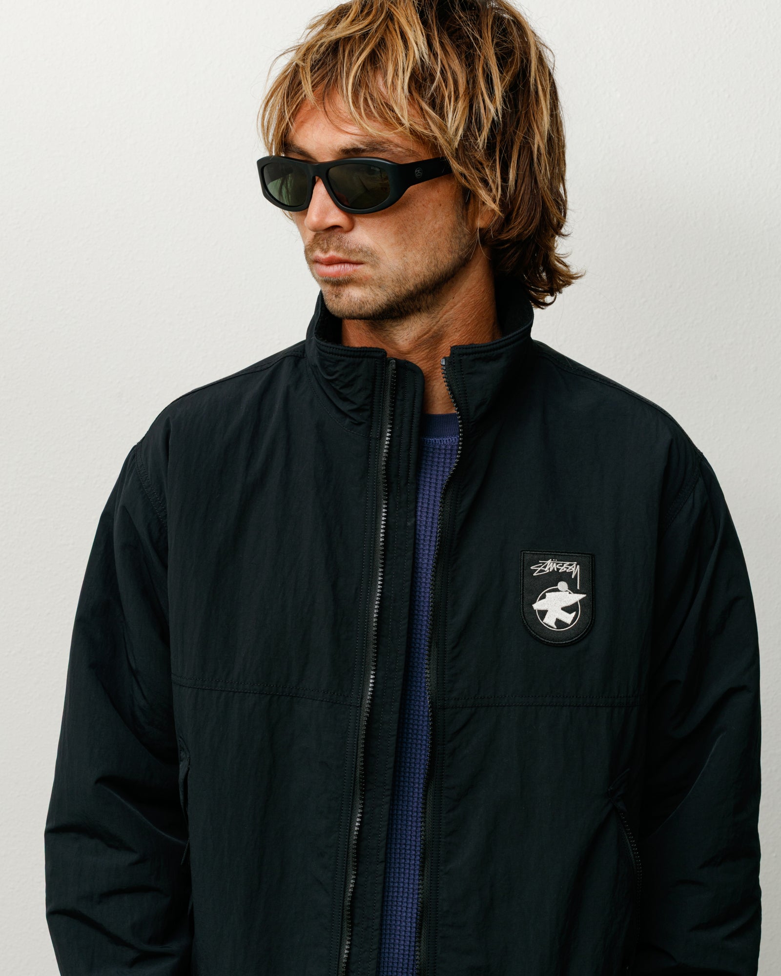 Landon Sunglasses – Matte Black/Green Lens | Eyegear | Stüssy Japan 