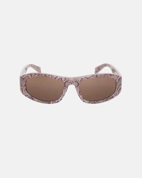 Stüssy Landon Sunglasses Snake Skin / Brown Lens Eyewear