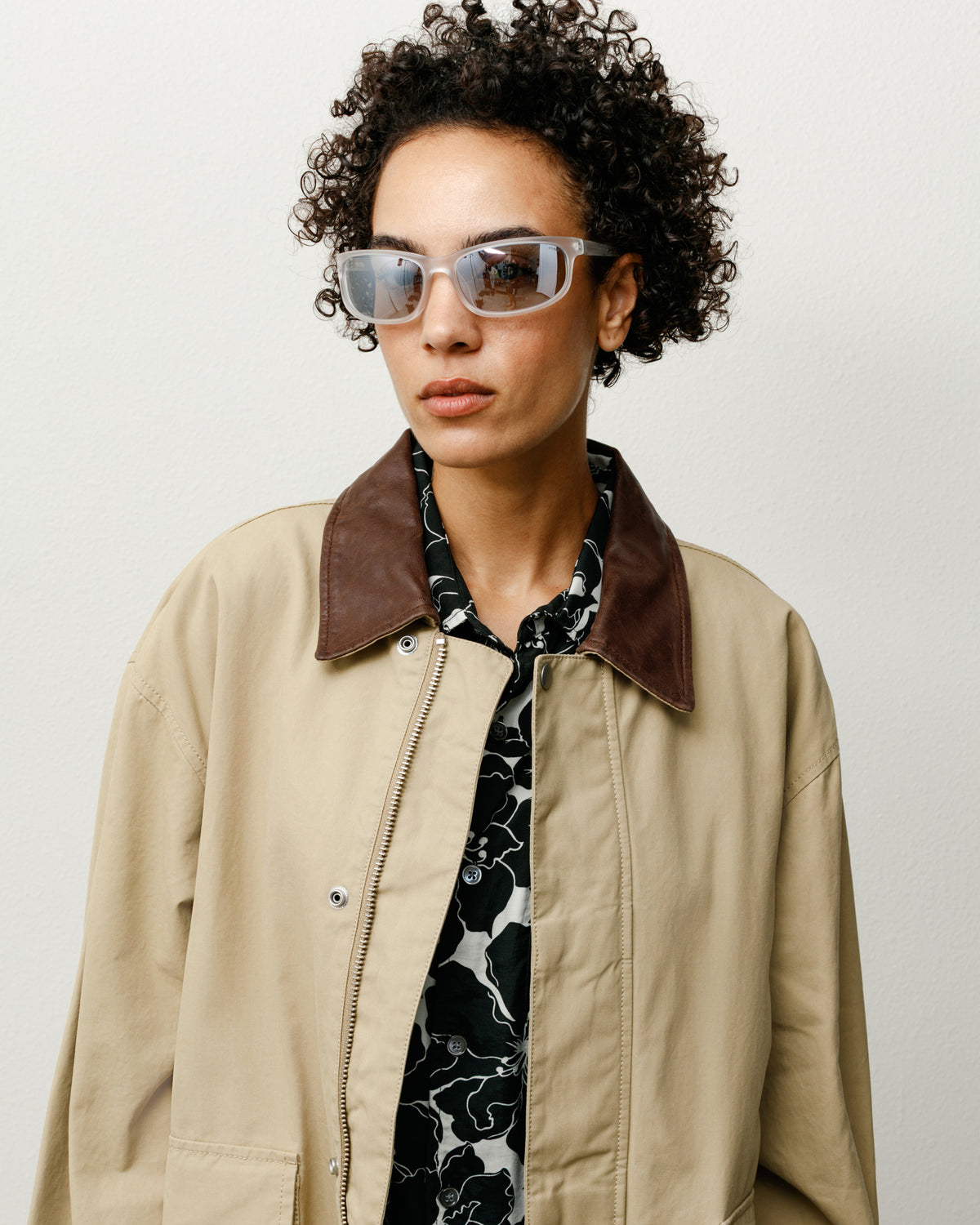 Julian Sunglasses – Frost Clear/Mirror Lens | Eyegear | Stüssy Japan