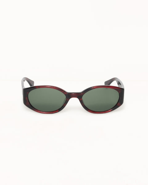 Luna Sunglasses Accessories In Dark Red / Green Lens