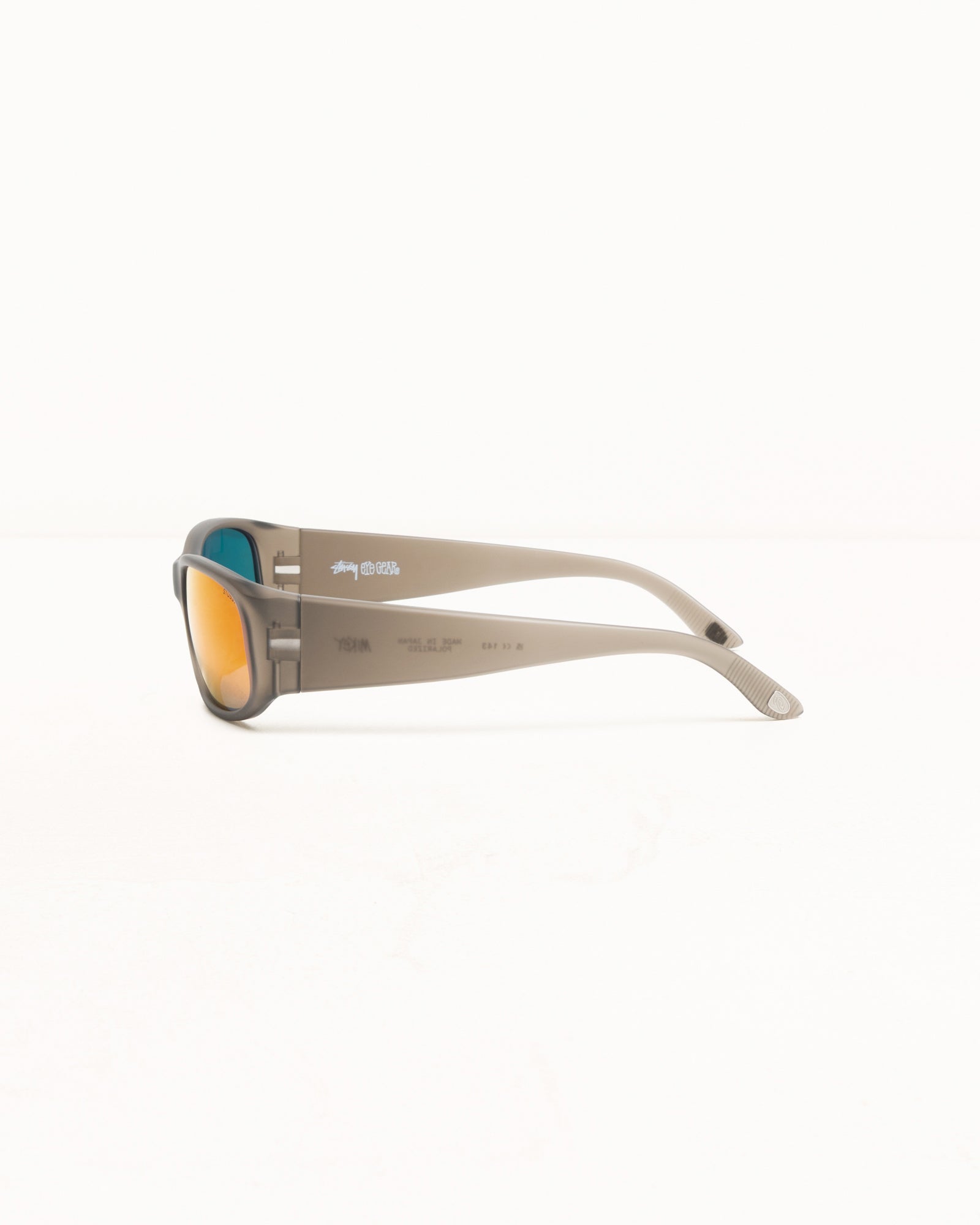 Mikey Polarized Sunglasses – Frost Smoke/Polar Red Lens | Eyegear