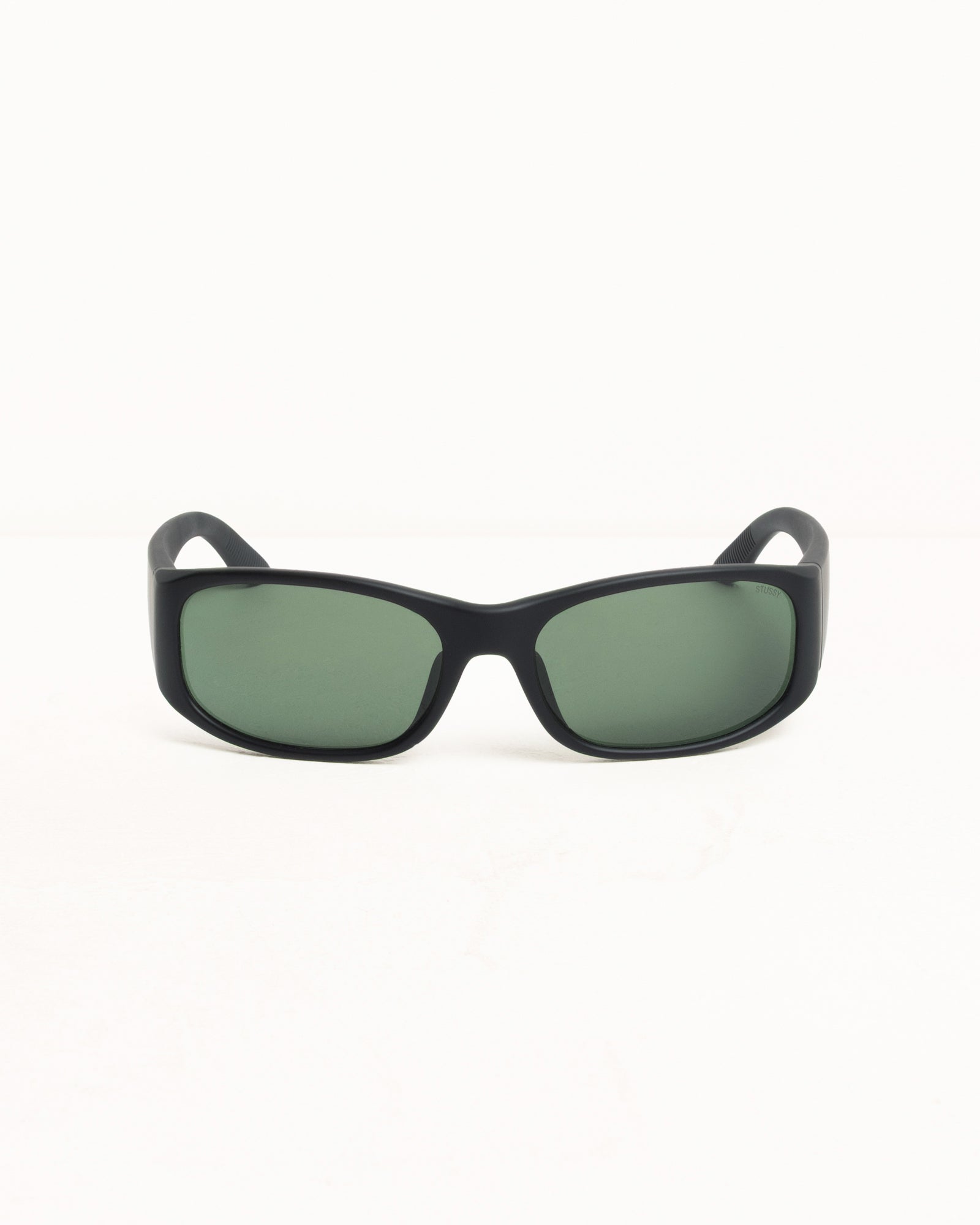 Mikey Sunglasses – Rubber Black/Dark Green Lens | Eyegear | Stüssy