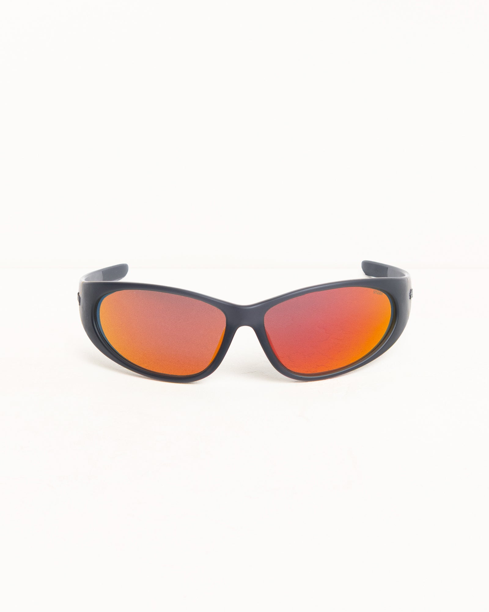 Adrian Sunglasses – Frost Black/Orange Mirror Lens | Eyegear