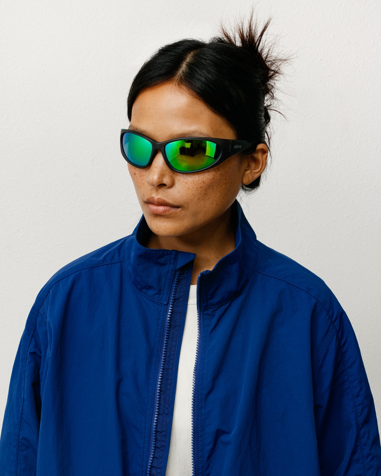 Adrian Sunglasses – Frost Grey/Green Mirror Lens | Eyegear