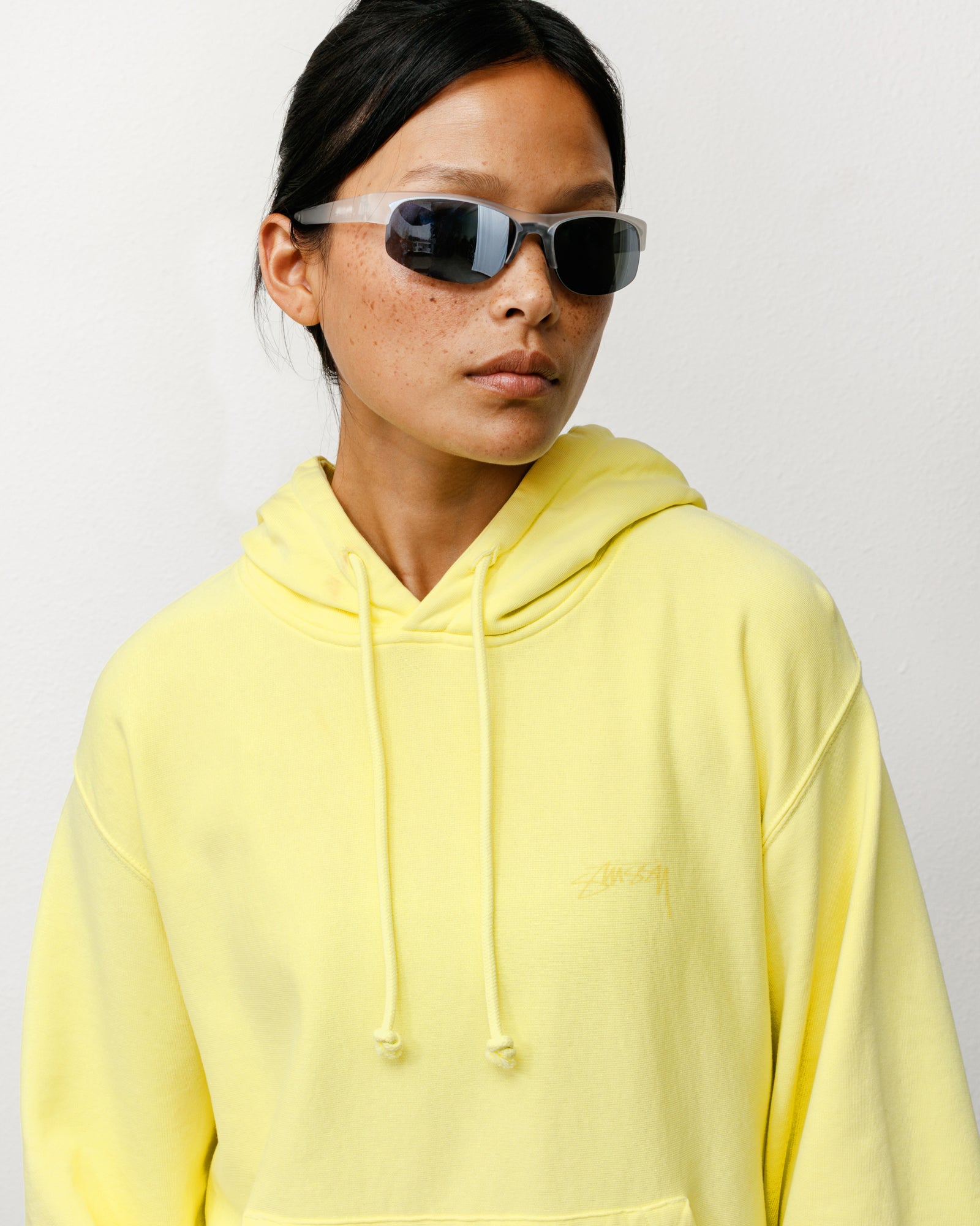 Hiro Sunglasses – Frost Clear/Mirror Lens | Eyegear | Stüssy Japan