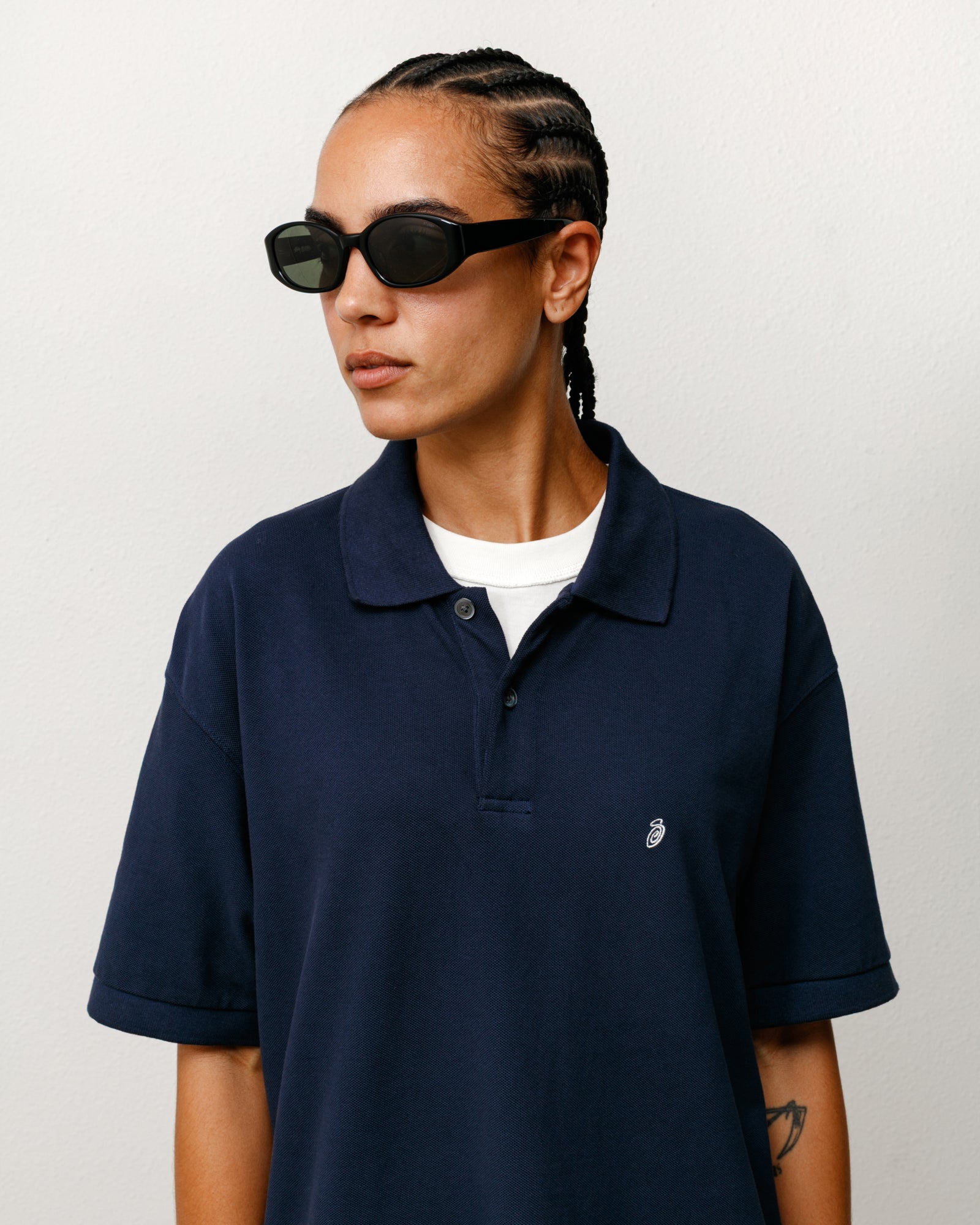 Roman Sunglasses – Black/Dark Green Lens | Eyegear | Stüssy Japan