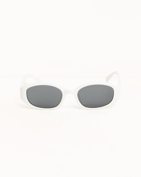 Roman Sunglasses Unisex In Bone/black Lens