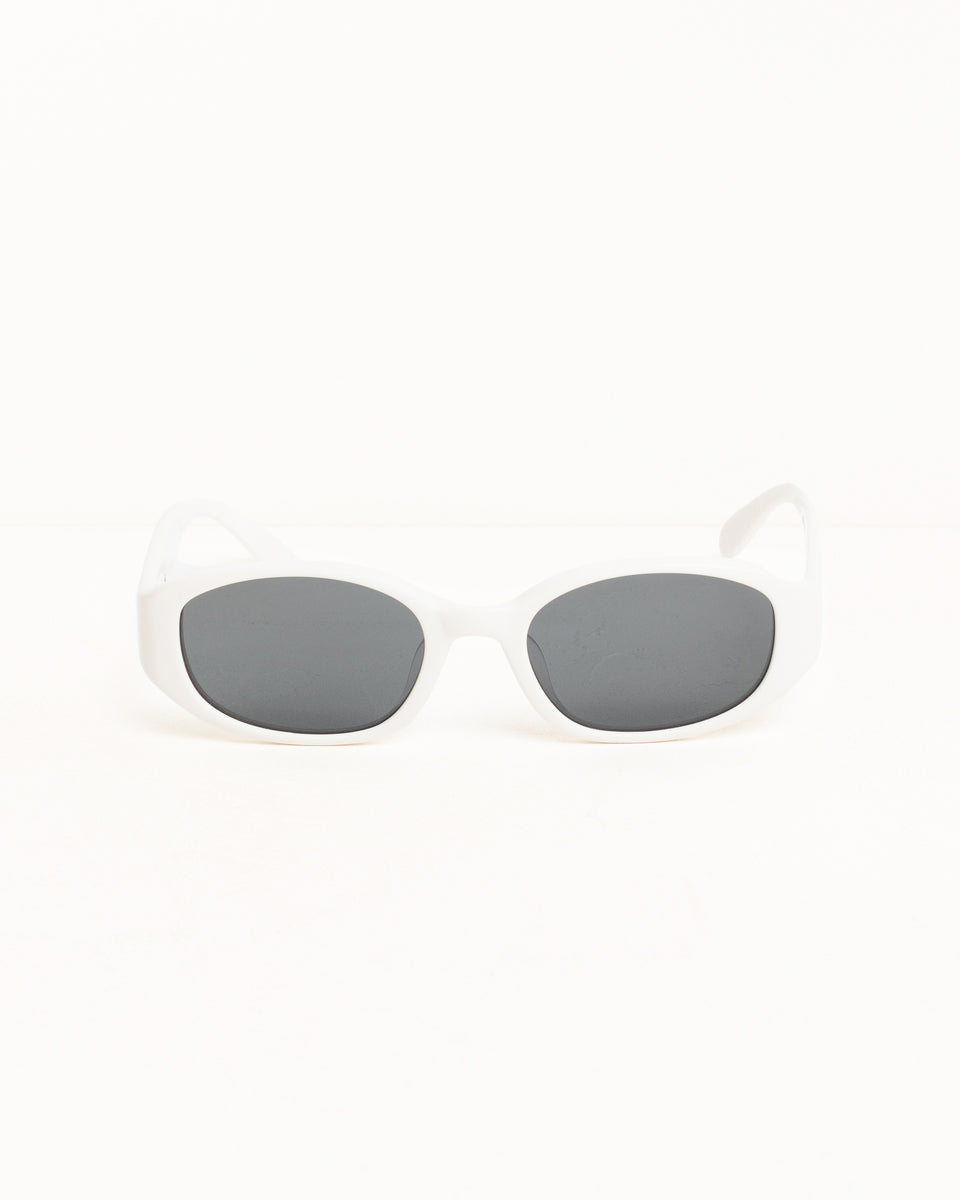 Roman Sunglasses Unisex In Bone/black Lens