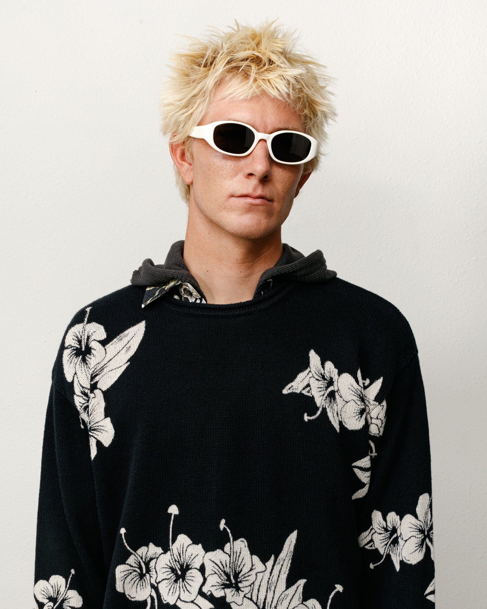 Roman Sunglasses – Bone/Black Lens | Eyegear | Stüssy Japan