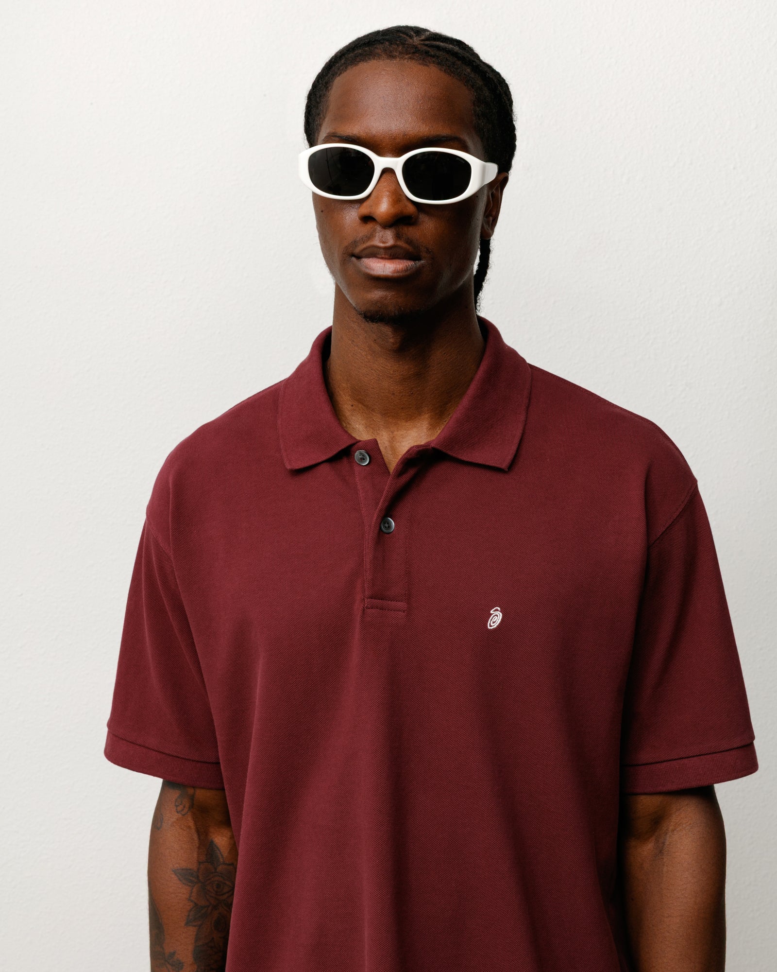 Roman Sunglasses – Bone/Black Lens | Eyegear | Stüssy Japan