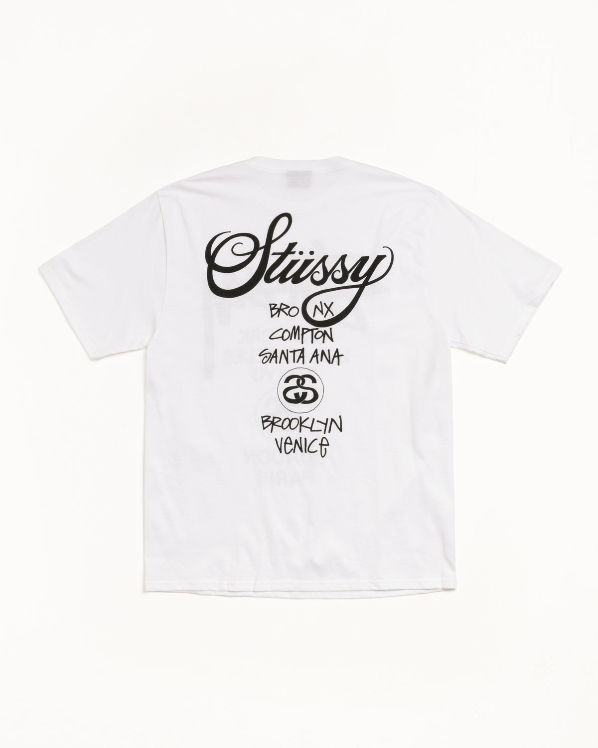 World Tour Tee – White | Tees | Stüssy Japan