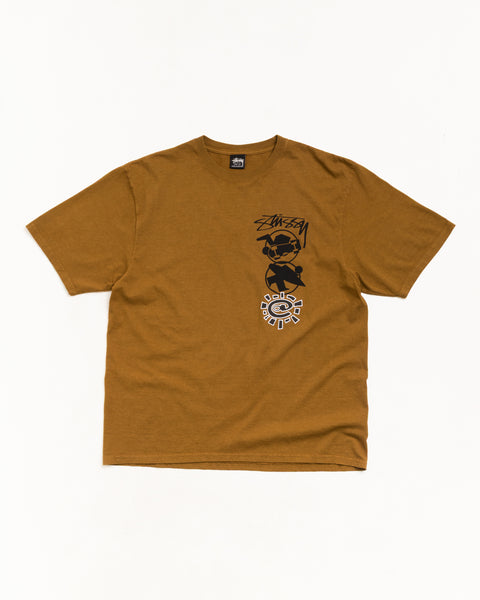 Stüssy & Always Stack Tee Tシャツ（カラー：キャラメル）