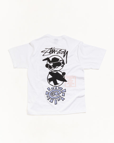 Stüssy & Always Stack Tee Tシャツ（ホワイト）