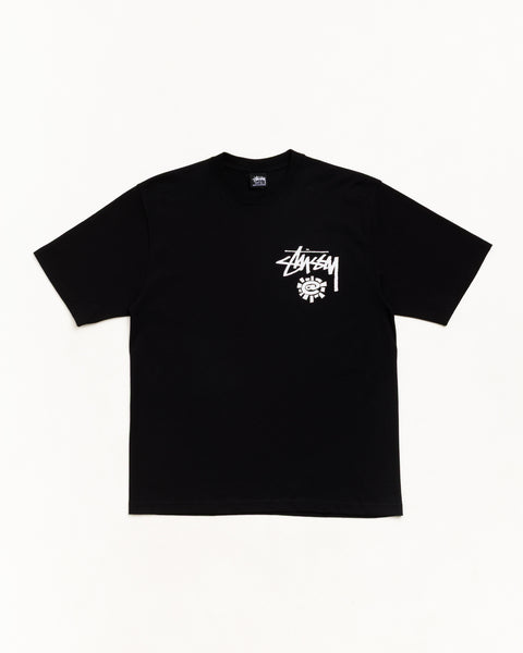 Stüssy & Always ワールドツアー Tシャツ ユニセックス 半袖 ブラック