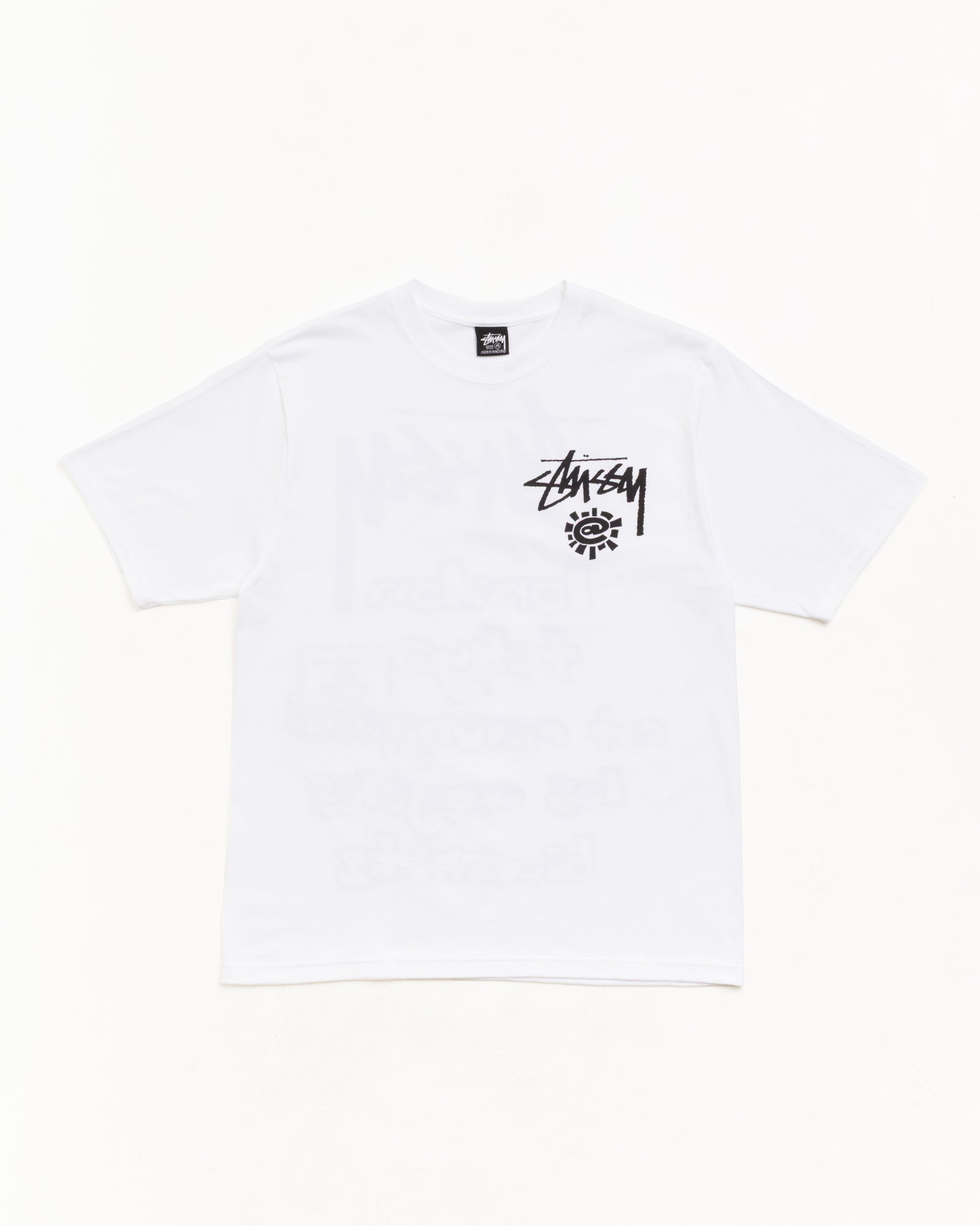 Stüssy & Always World Tour Tシャツ ユニセックス 半袖（ホワイト）