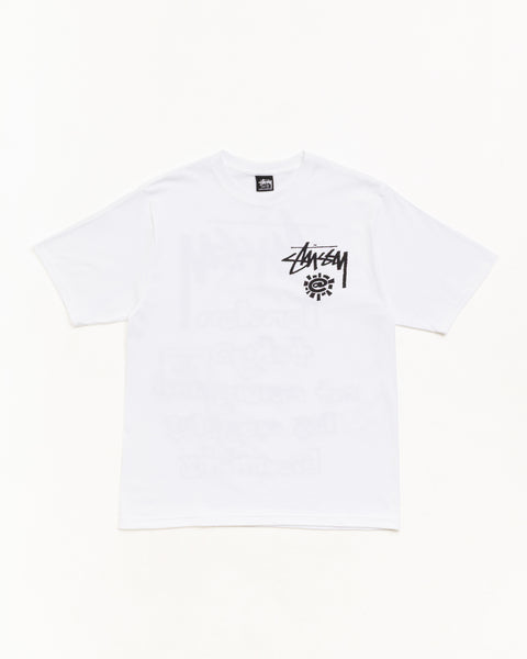 Stüssy & Always World Tour Tシャツ ユニセックス 半袖（ホワイト）