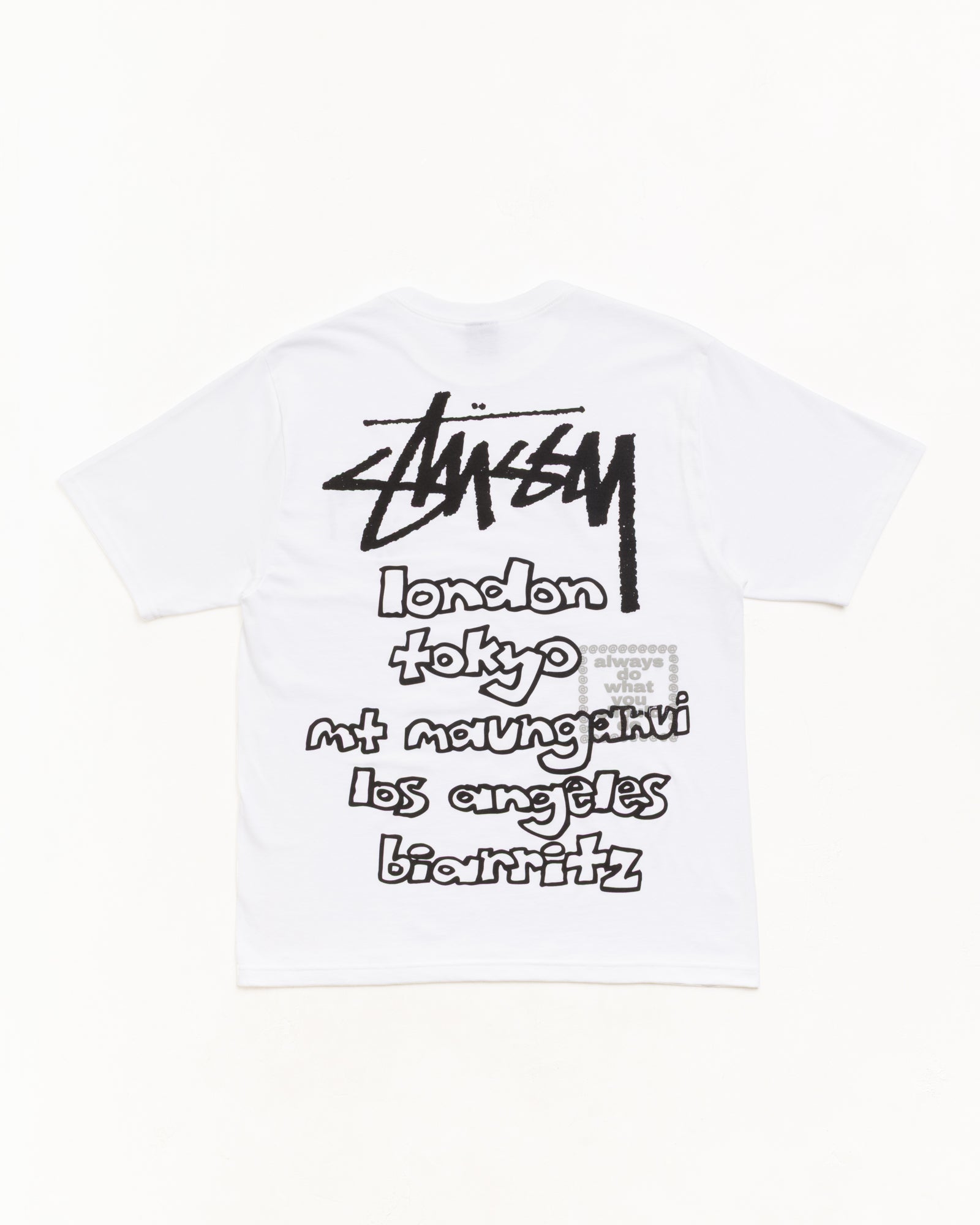 Stüssy & Always ワールド ツアー Tシャツ（ホワイト）