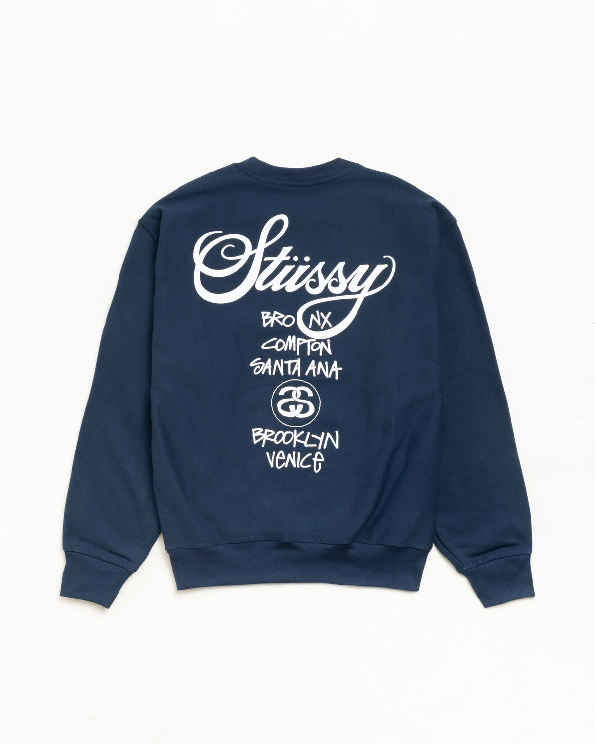 World Tour Crew – Navy | Sweats | Stüssy Japan