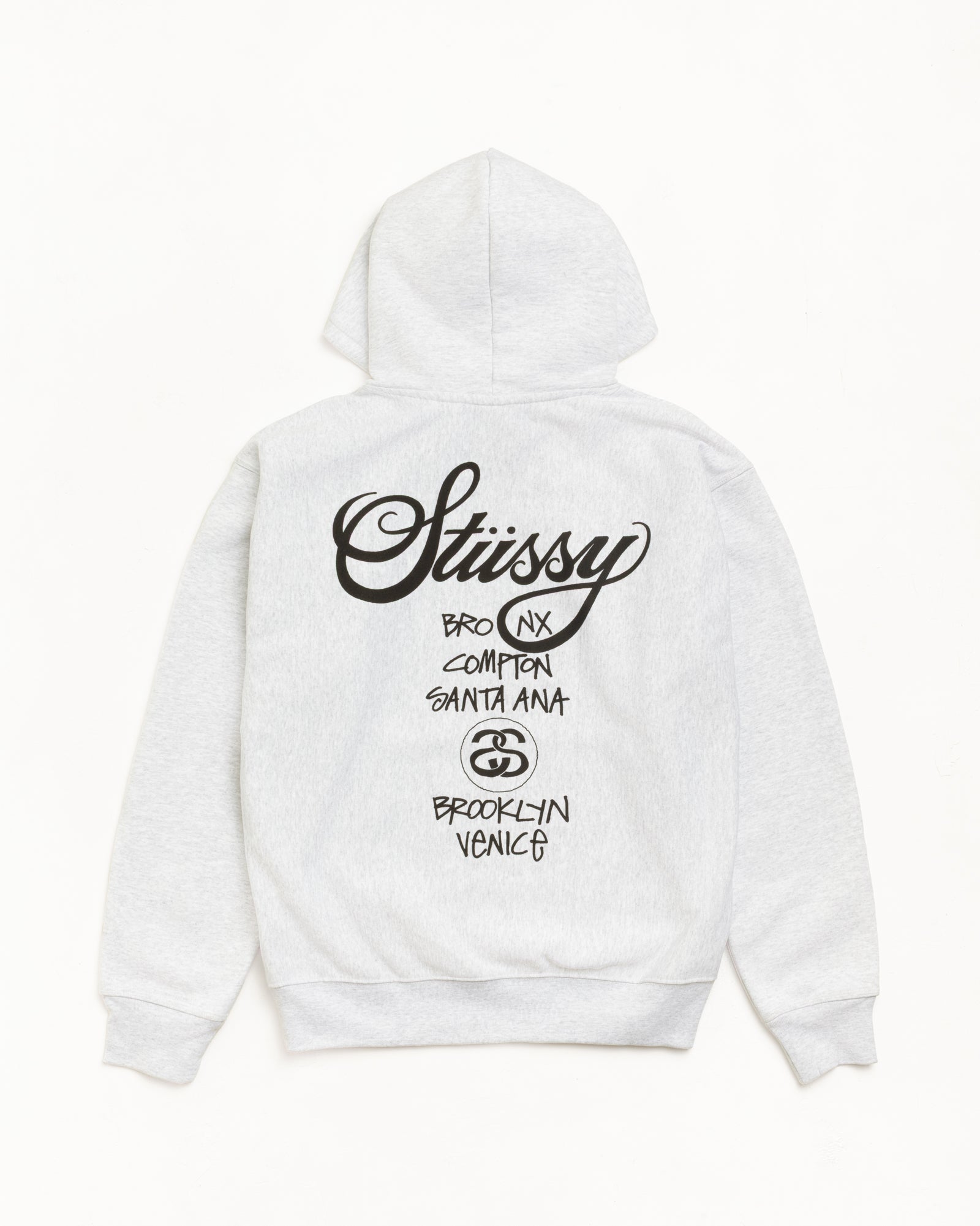 World Tour Hood Mens Long Sleeve In Ash Heather