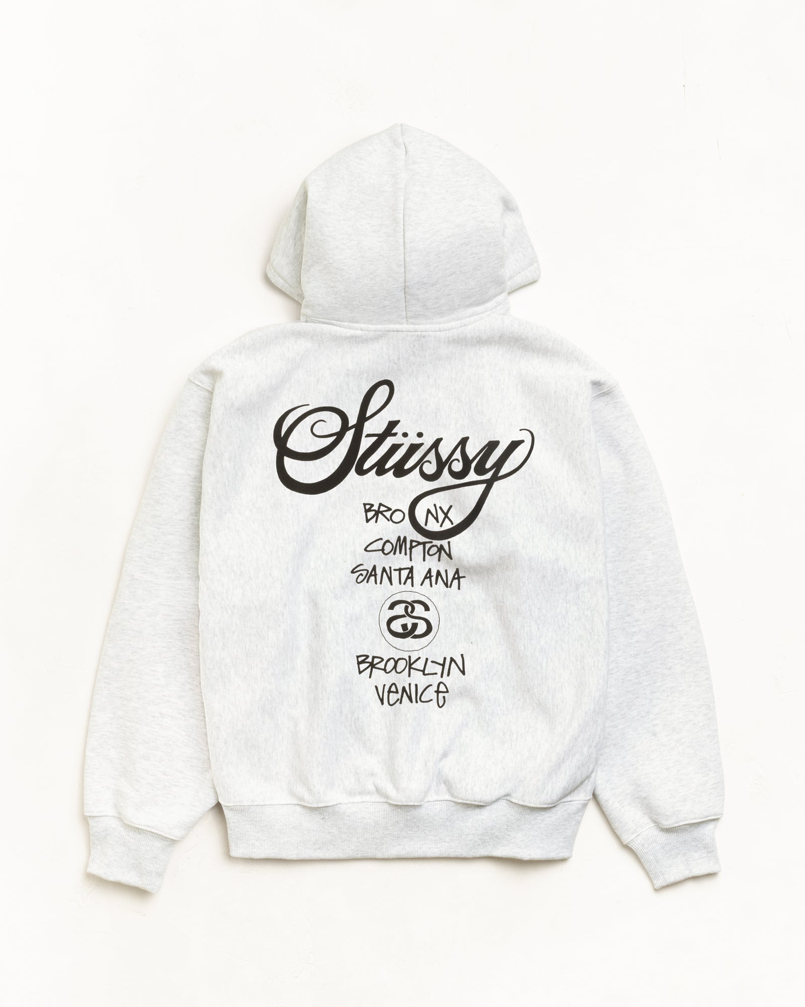 World Tour Hoodie – Ash Heather | Sweats | Stüssy Japan