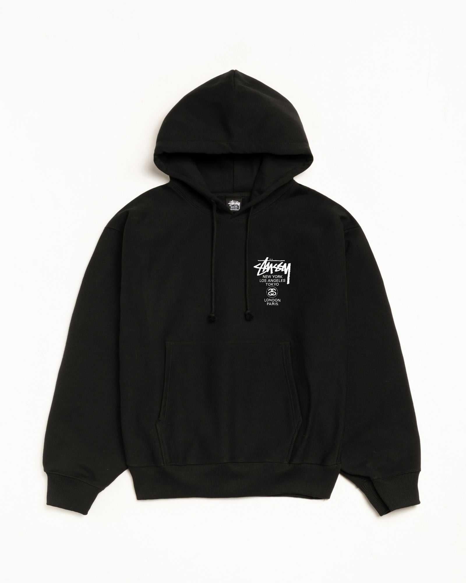 World Tour Hood Mens Long Sleeve In Black