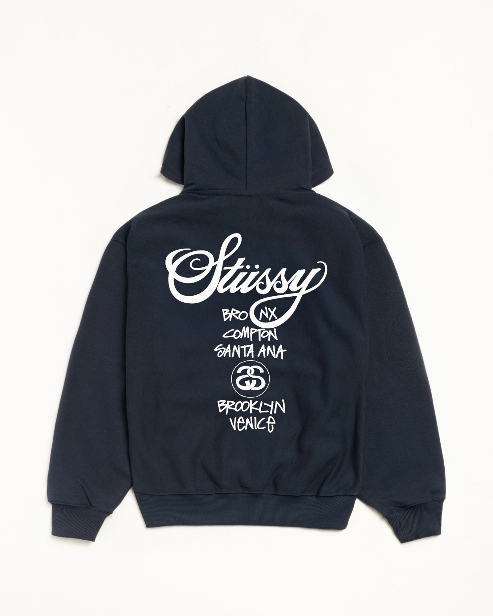 World Tour Hoodie – Navy | Sweats | Stüssy Japan