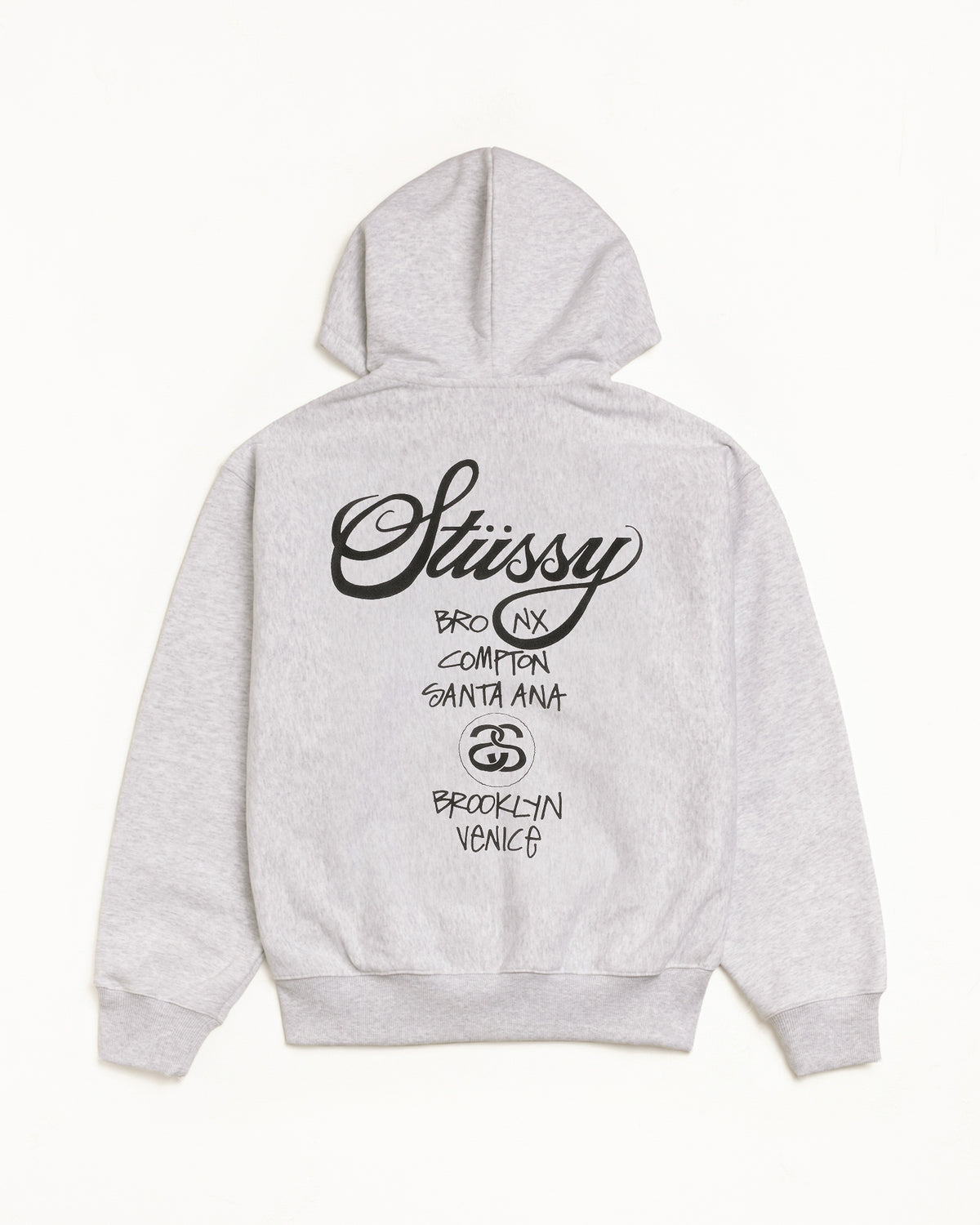 World Tour Zip Hoodie – Ash Heather | Sweats | Stüssy Japan