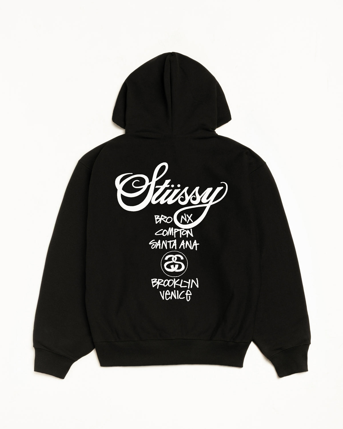 World Tour Zip Hoodie – Black | Sweats | Stüssy Japan