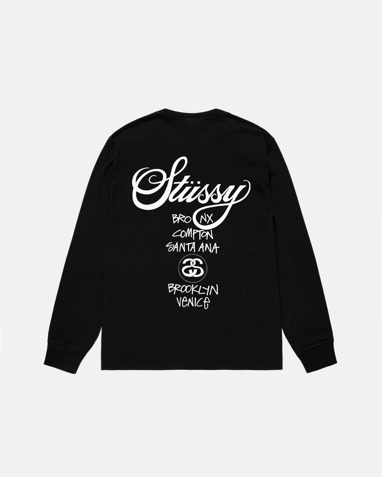 World Tour LS Tee in black – Stüssy Japan