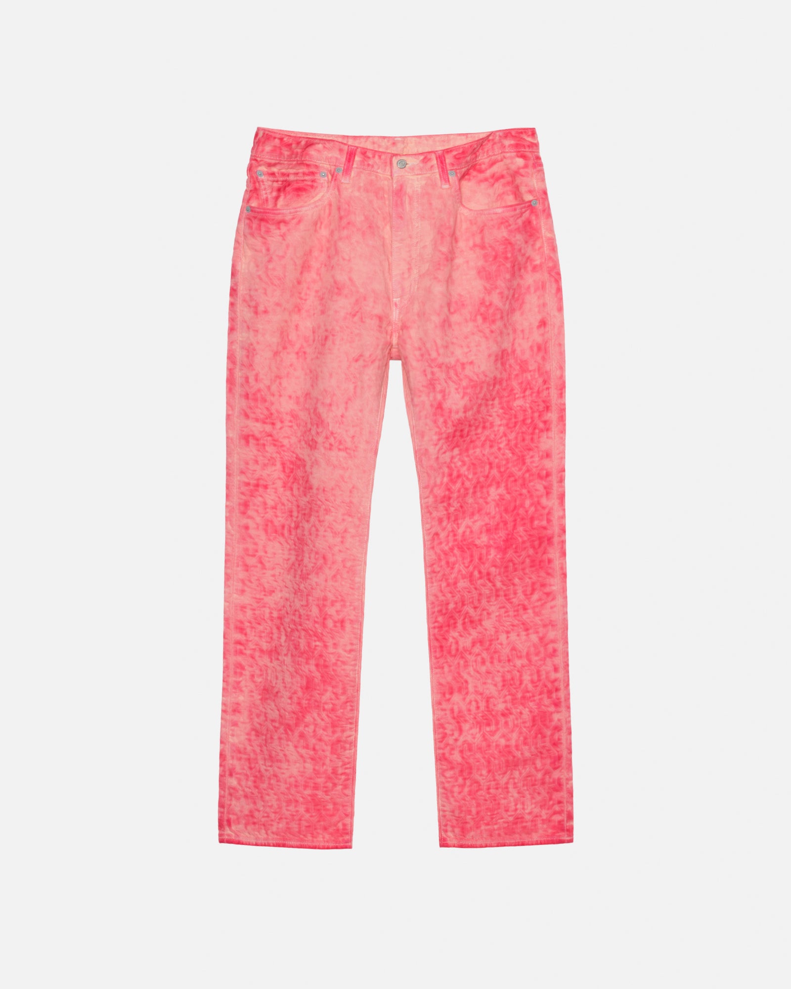 Stussy x Levi's Dyed Jacquard Jeans Pink