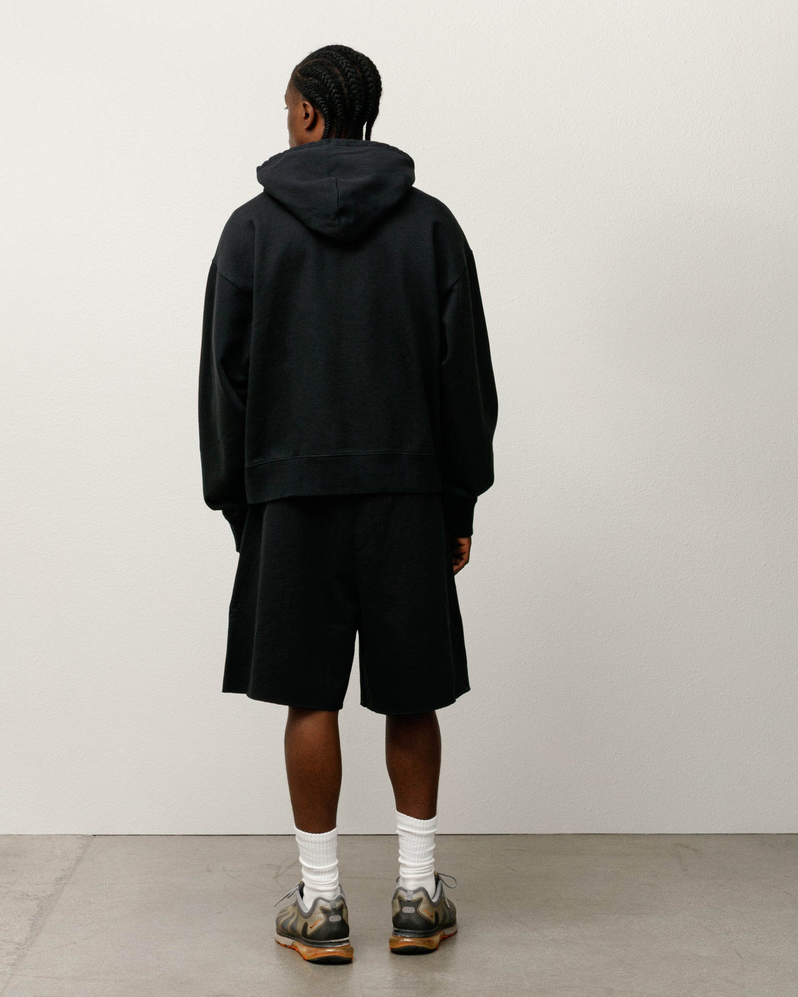 Stüssy & Nike Stone Washed Fleece Zip Hoodie – Black | Sweats