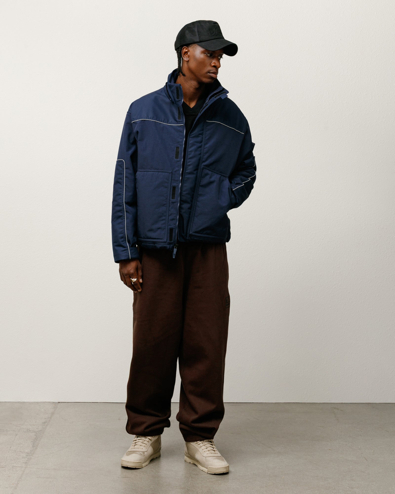 Stüssy & Nike Stone Washed Fleece Pant – Dark Cinder | Bottoms