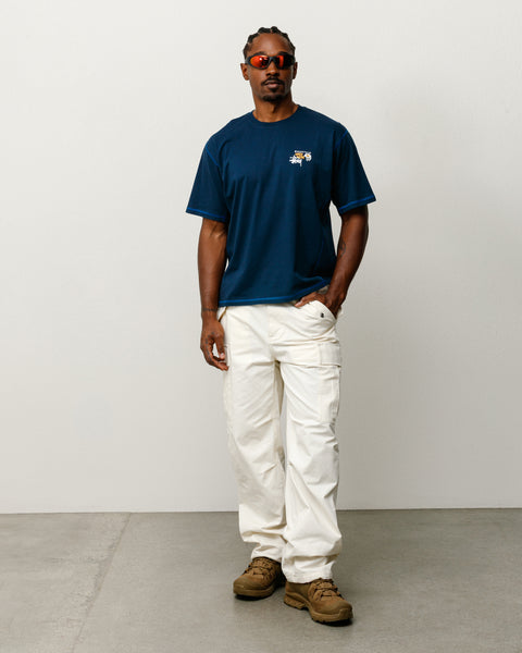 Mhw Stussy Tee Unisex Short Sleeve In Hardwear Navy
