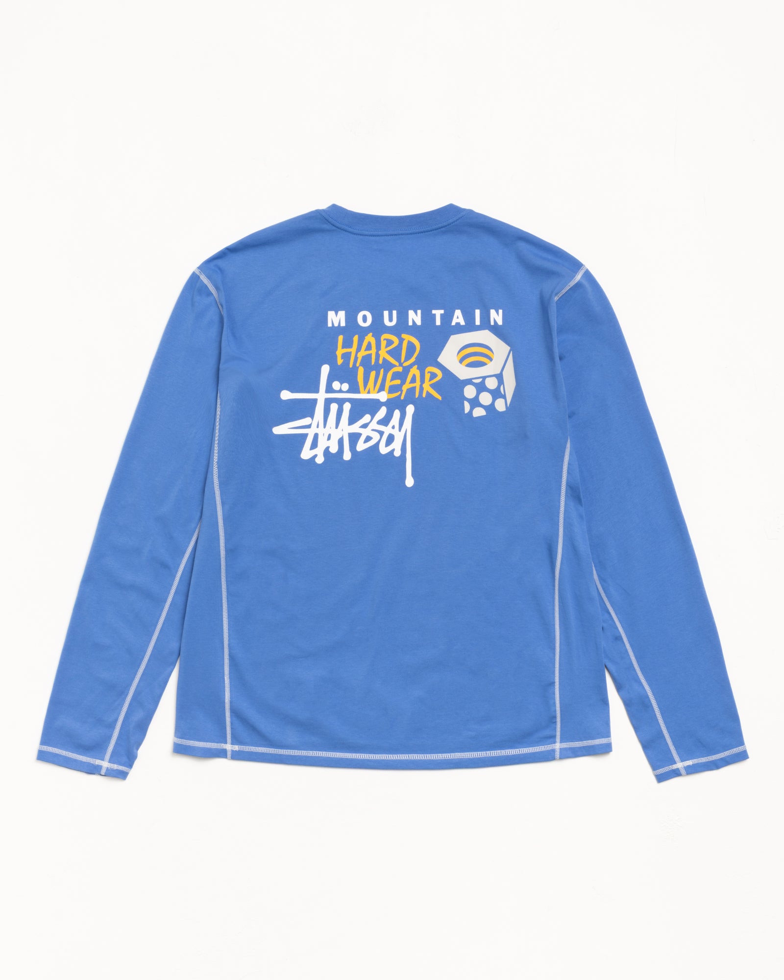 Stussy X Mhw Ls Tee Mens Long Sleeve In Artic Sky